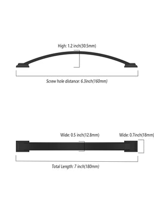 DESIGN3150 Matte Black Solid Handles