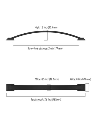 DESIGN3150 Matte Black Solid Handles