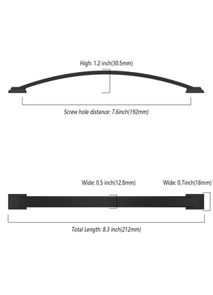 DESIGN3150 Matte Black Solid Handles