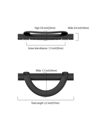 DESIGN3955 Matte Black Cabinet Pulls