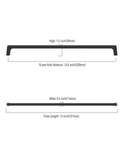 DESIGN3307 Solid Cabinet Handles – Modern Linear Pulls for Cabinets, Drawers & Closets