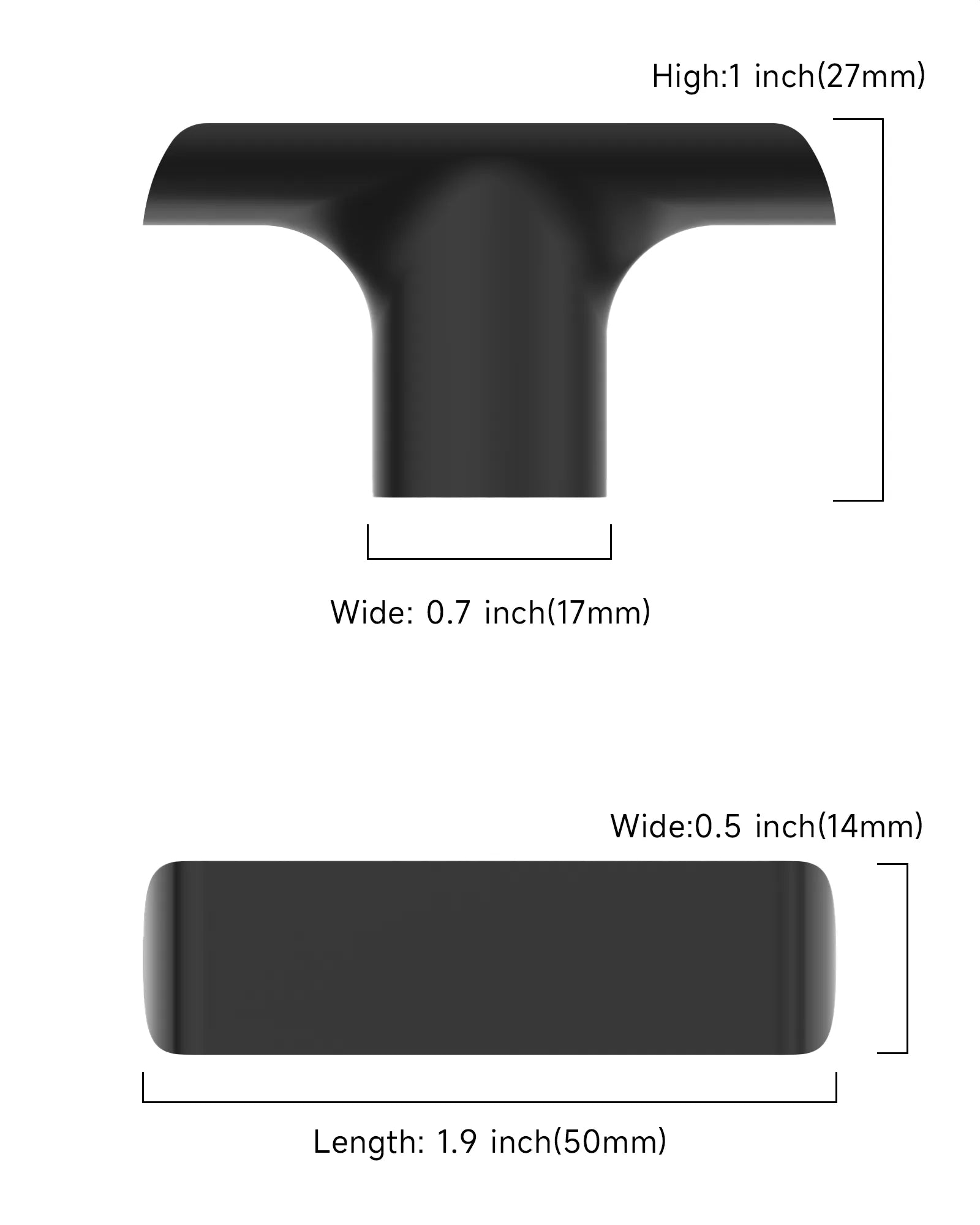 DESIGN3273 Solid Cabinet Knobs – Modern Hardware for Cabinets, Drawers & Closets