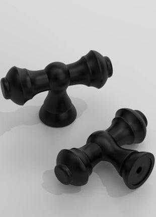 DESIGN3768 Matte Black Solid Knobs