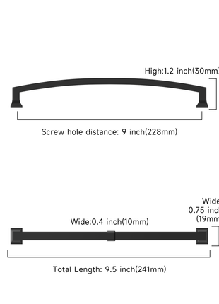 DESIGN3781 Matte Black Cabinet Pulls