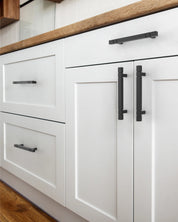 DESIGN3909 Solid Cabinet Pulls – Square Kitchen Handles for Cabinets & Drawers