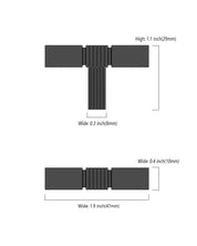 DESIGN3909 Solid Cabinet Knobs – Square Bar Hardware for Drawers, Cupboards & Closets