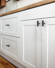 DESIGN3909 Solid Cabinet Knobs – Square Bar Hardware for Drawers, Cupboards & Closets