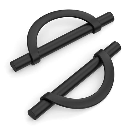 DESIGN3955 Champagne Bronze and Black Cabinet Pulls