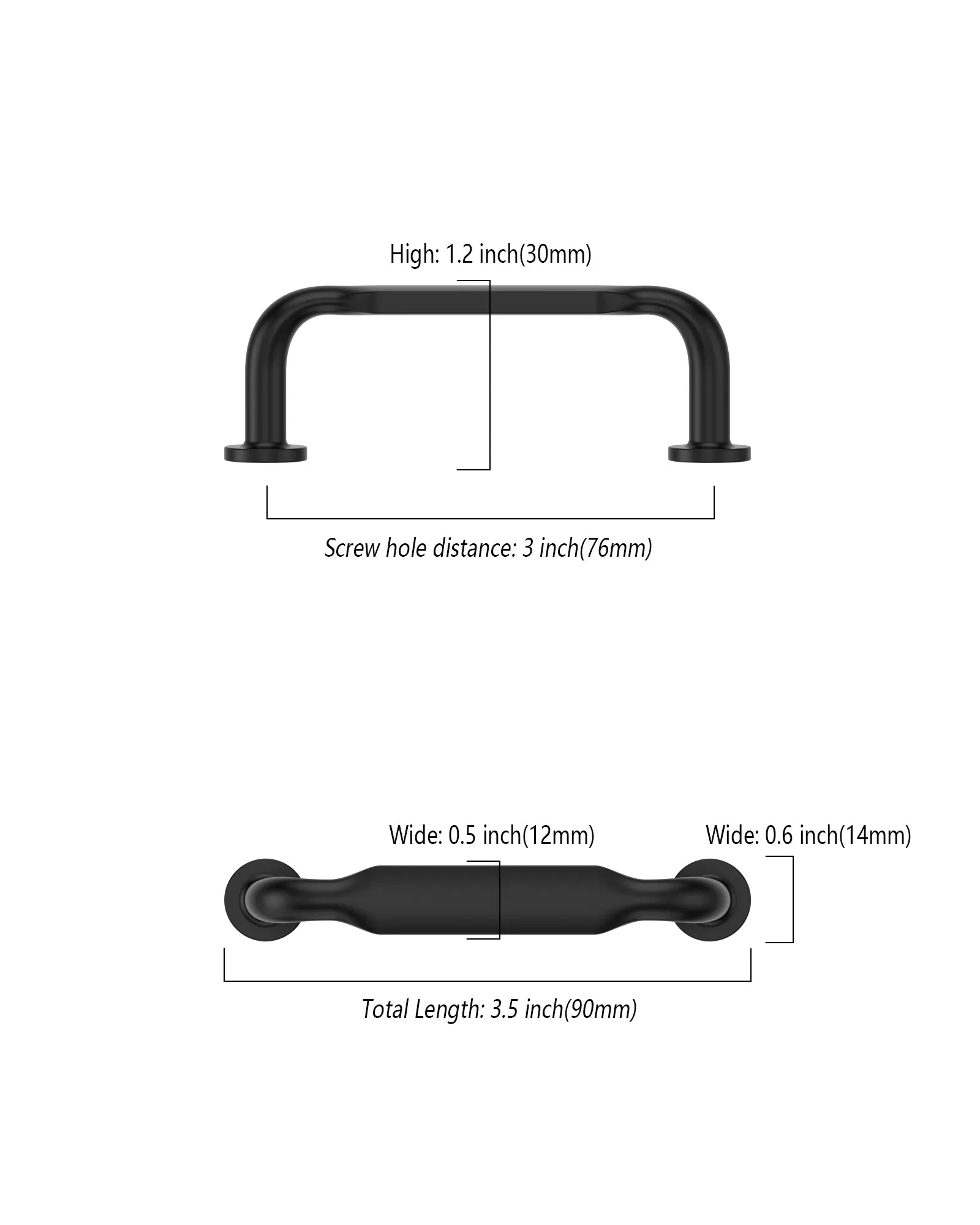 DESIGN2028 Solid Cabinet Handles | Durable & Easy Install for Kitchens, Bathrooms & Closets