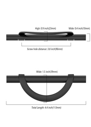 DESIGN3955 Matte Black Cabinet Pulls