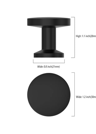 DESIGN2028 Matte Black Solid Knobs