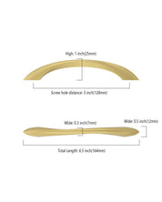 DESIGN2554 Solid Cabinet Pulls – Twisted Bar & Arched Bow Handles for Cabinets & Drawers