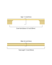 DESIGN4497 Cabinet Pulls – Easy-to-Install, Long-Lasting Brushed Gold Handles