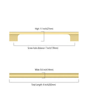 DESIGN4497 Cabinet Pulls – Easy-to-Install, Long-Lasting Brushed Gold Handles