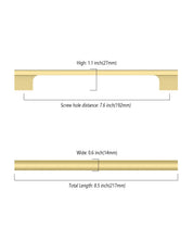 DESIGN4497 Cabinet Pulls – Easy-to-Install, Long-Lasting Brushed Gold Handles