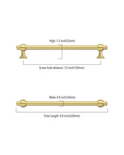 DESIGN2249 Solid Cabinet Handles – Modern Straight Bar Pulls for Cabinets, Drawers & Closets