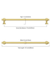 DESIGN2249 Solid Cabinet Handles – Modern Straight Bar Pulls for Cabinets, Drawers & Closets