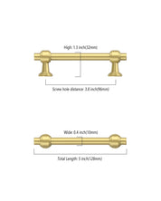 DESIGN2249 Solid Cabinet Handles – Modern Straight Bar Pulls for Cabinets, Drawers & Closets