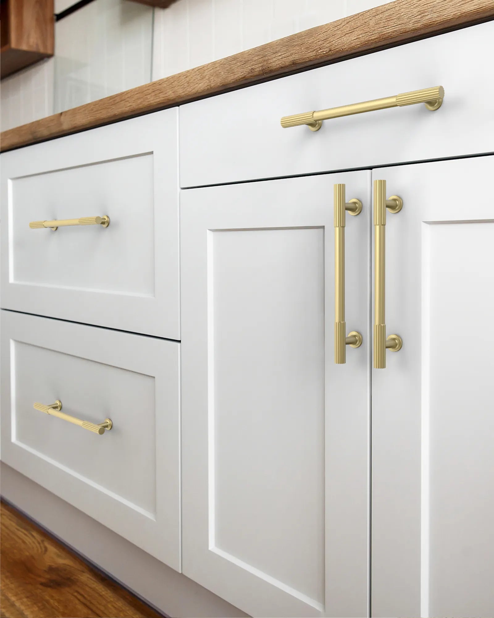 DESIGN2250 Solid Cabinet Handles – Modern Pulls for Cabinets, Drawers & Closets
