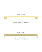 DESIGN4497 Cabinet Pulls – Easy-to-Install, Long-Lasting Brushed Gold Handles
