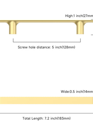 DESIGN3273 Brushed Gold Cabinet Pulls