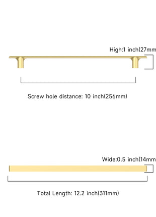 DESIGN3273 Brushed Gold Cabinet Pulls