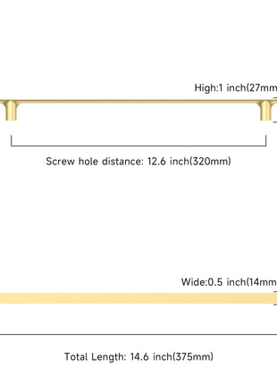 DESIGN3273 Brushed Gold Cabinet Pulls