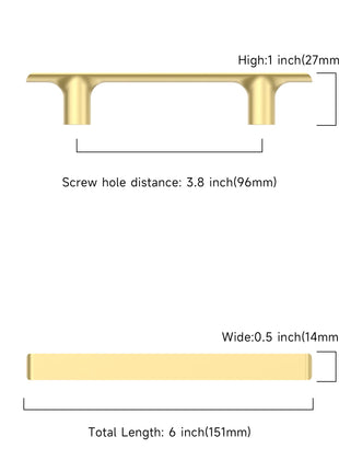 DESIGN3273 Brushed Gold Cabinet Pulls