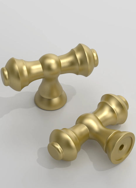 DESIGN3768 Brushed Gold Solid Knobs