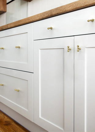 DESIGN3768 Brushed Gold Solid Knobs