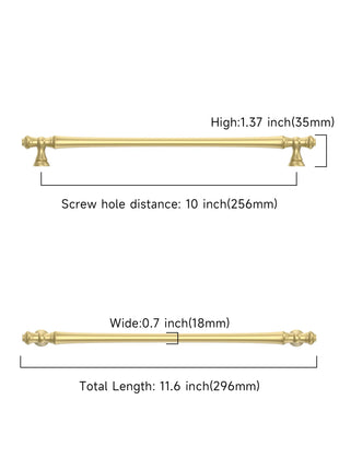 DESIGN3768 Brushed Gold Solid Cabinet Pulls