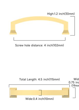 DESIGN3781 Brushed Gold Cabinet Pulls
