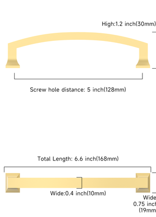 DESIGN3781 Brushed Gold Cabinet Pulls