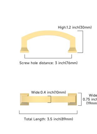 DESIGN3781 Brushed Gold Cabinet Pulls