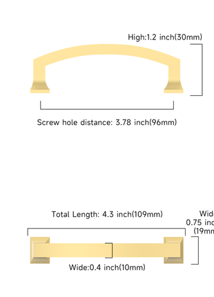 DESIGN3781 Brushed Gold Cabinet Pulls