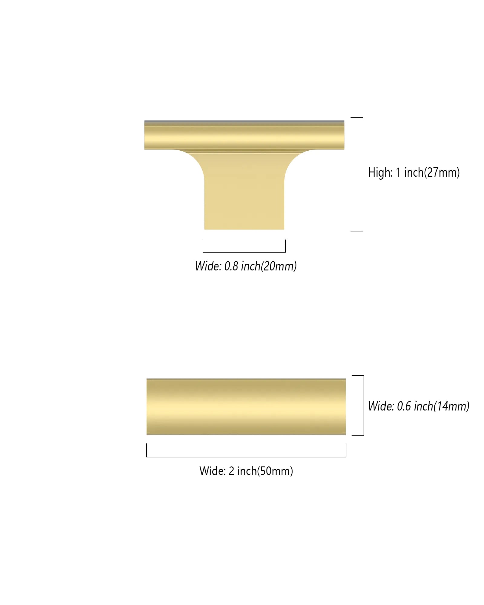 DESIGN4497 Solid Cabinet Knobs – Durable Knobs for Drawers & Cabinets