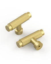 DESIGN4518 Solid Cabinet Knobs – Modern Brushed Gold Hardware for Cabinets, Drawers & Closets