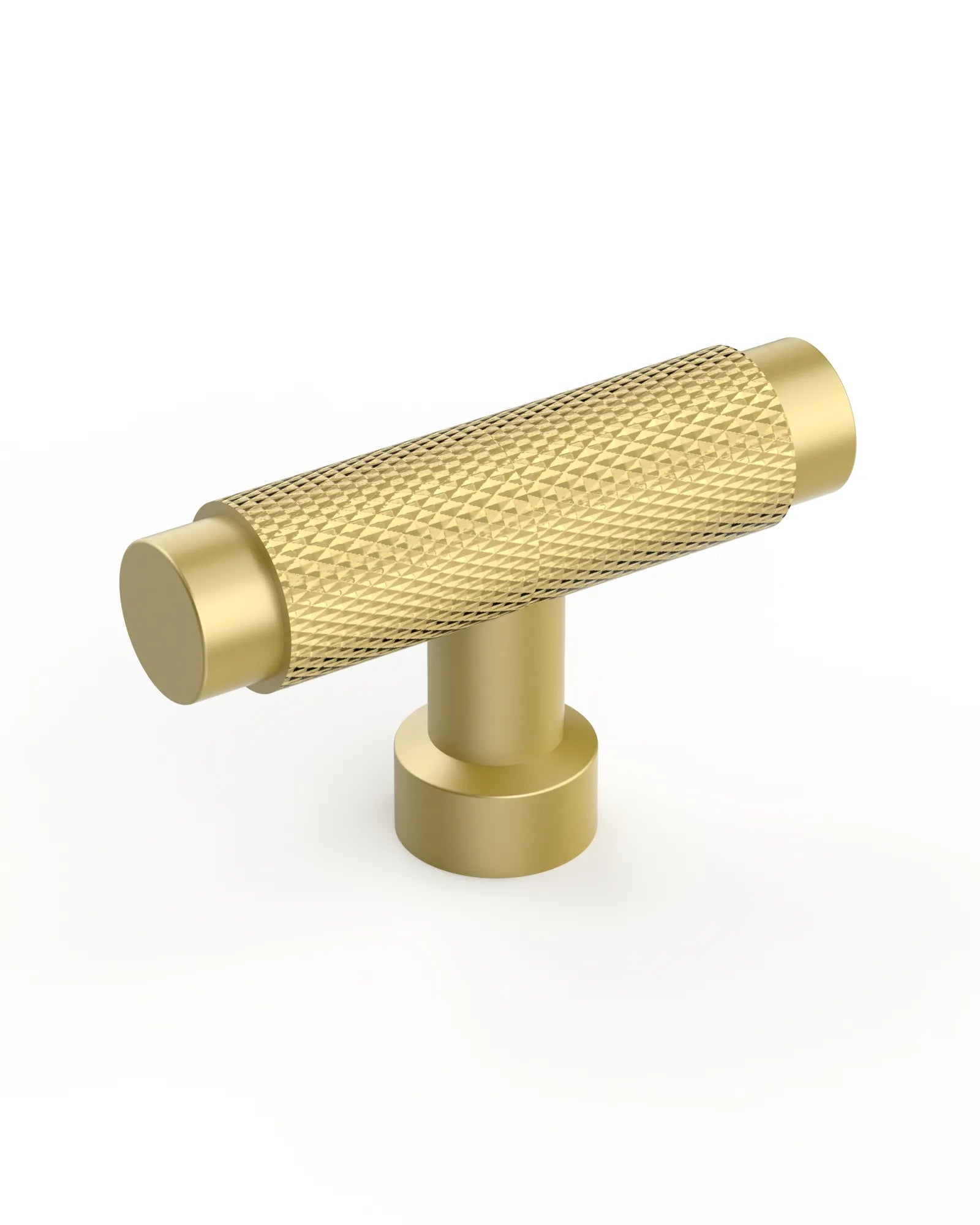 DESIGN4518 Solid Cabinet Knobs – Modern Brushed Gold Hardware for Cabinets, Drawers & Closets