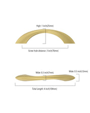 DESIGN2554 Solid Cabinet Pulls – Twisted Bar & Arched Bow Handles for Cabinets & Drawers