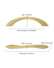 DESIGN2554 Solid Cabinet Pulls – Twisted Bar & Arched Bow Handles for Cabinets & Drawers