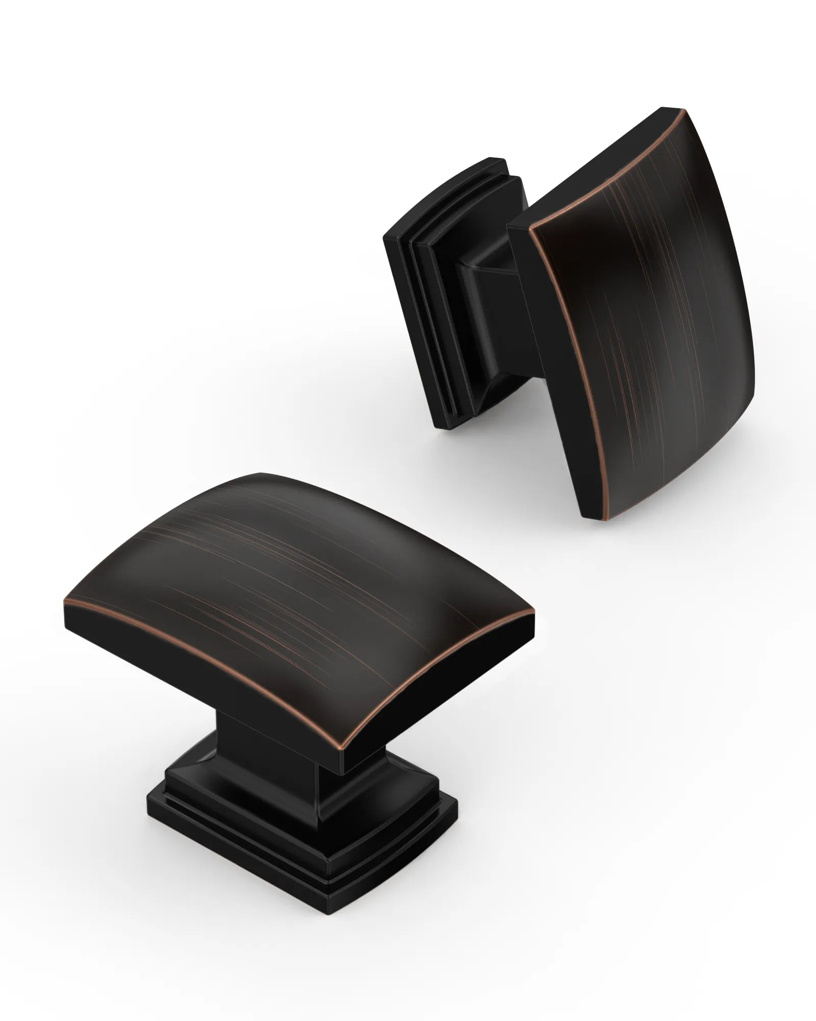 DESIGN2828 Solid Cabinet Knobs – Square Single Hole Knobs for Drawers & Cabinets