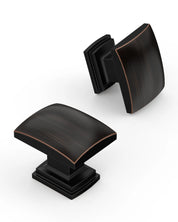 DESIGN2828 Solid Cabinet Knobs – Square Single Hole Knobs for Drawers & Cabinets