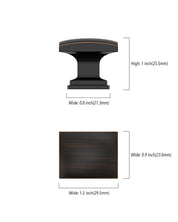 DESIGN2828 Solid Cabinet Knobs – Square Single Hole Knobs for Drawers & Cabinets