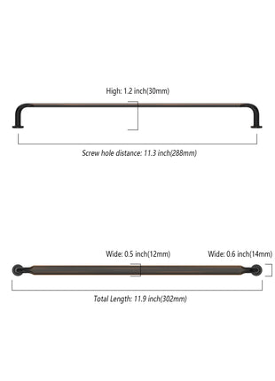 DESIGN2028 Oil Rubbed Bronze Solid Handles