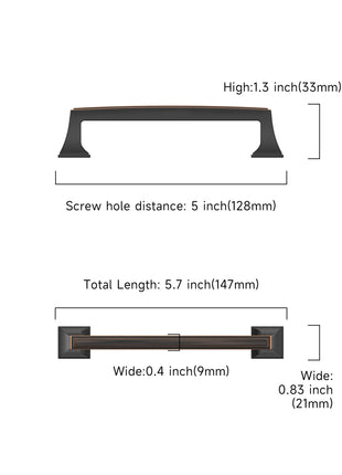 DESIGN3067 Oil Rubbed Bronze Cabinet Pulls