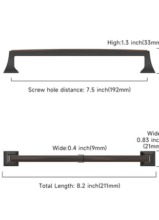 DESIGN3067 Oil Rubbed Bronze Cabinet Pulls