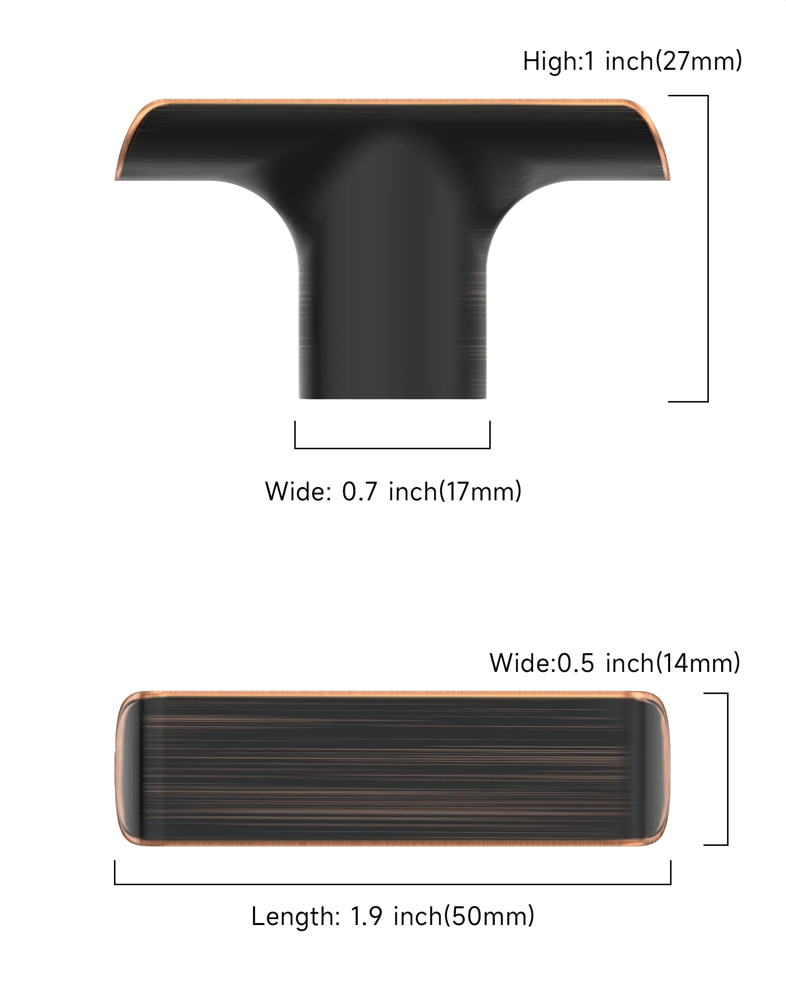 DESIGN3273 Solid Cabinet Knobs – Modern Hardware for Cabinets, Drawers & Closets