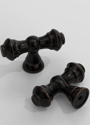 DESIGN3768 Oil Rubbed Bronze Solid Knobs