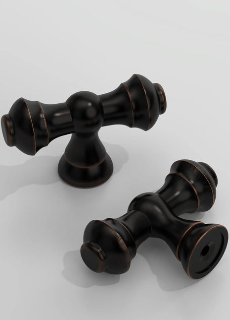 DESIGN3768 Oil Rubbed Bronze Solid Knobs