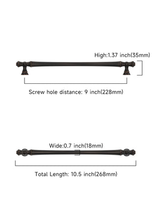 DESIGN3768 Oil Rubbed Bronze Solid Cabinet Pulls